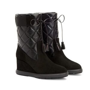 AQUATALIA caliana quilted water resistant suede boots